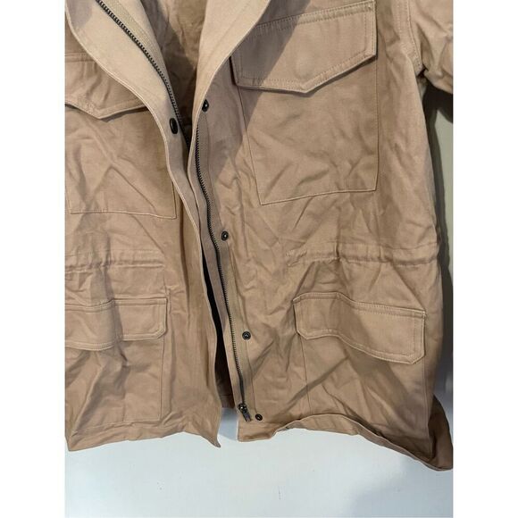 Brand New, No Tags Women’s Medium Khaki Full Zip Barn Coat Jacket - Picture 2 of 5